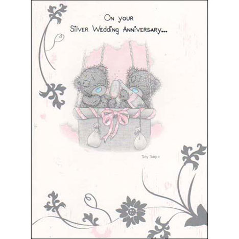 Silver Anniversary Me to You Bear Card £1.60